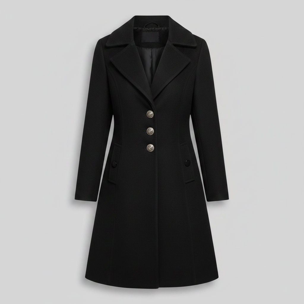 Elegant Wool Trench Coat | Women's Winter Outerwear