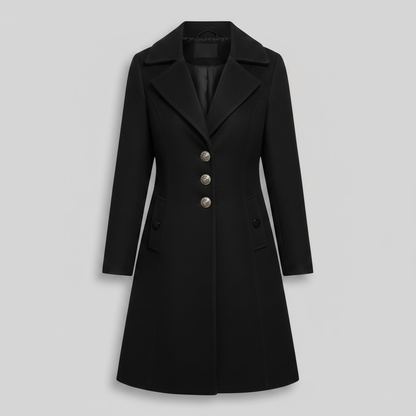 Elegant Wool Trench Coat | Women's Winter Outerwear
