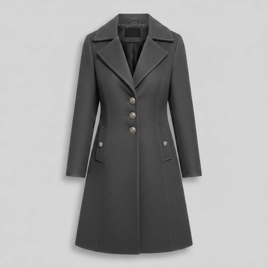Elegant Wool Trench Coat | Women's Winter Outerwear