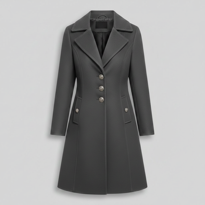 Elegant Wool Trench Coat | Women's Winter Outerwear