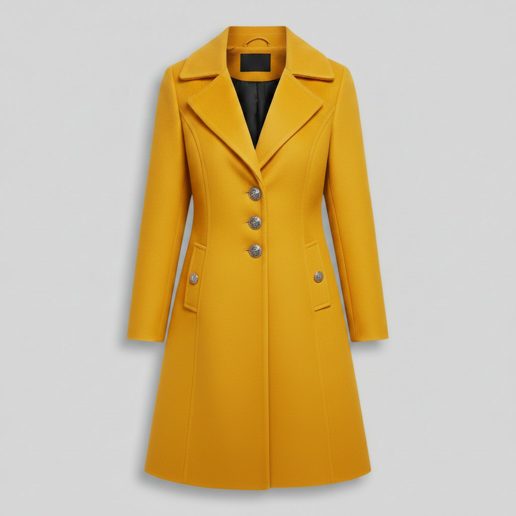 Elegant Wool Trench Coat | Women's Winter Outerwear