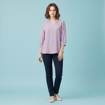Silk Blouse for Women | Stylish Patchwork Summer Top