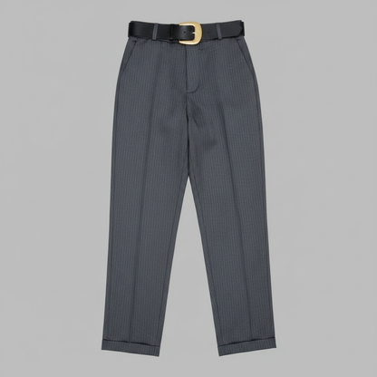 Elegant Black Pants | Women's High Waist Suit Trousers